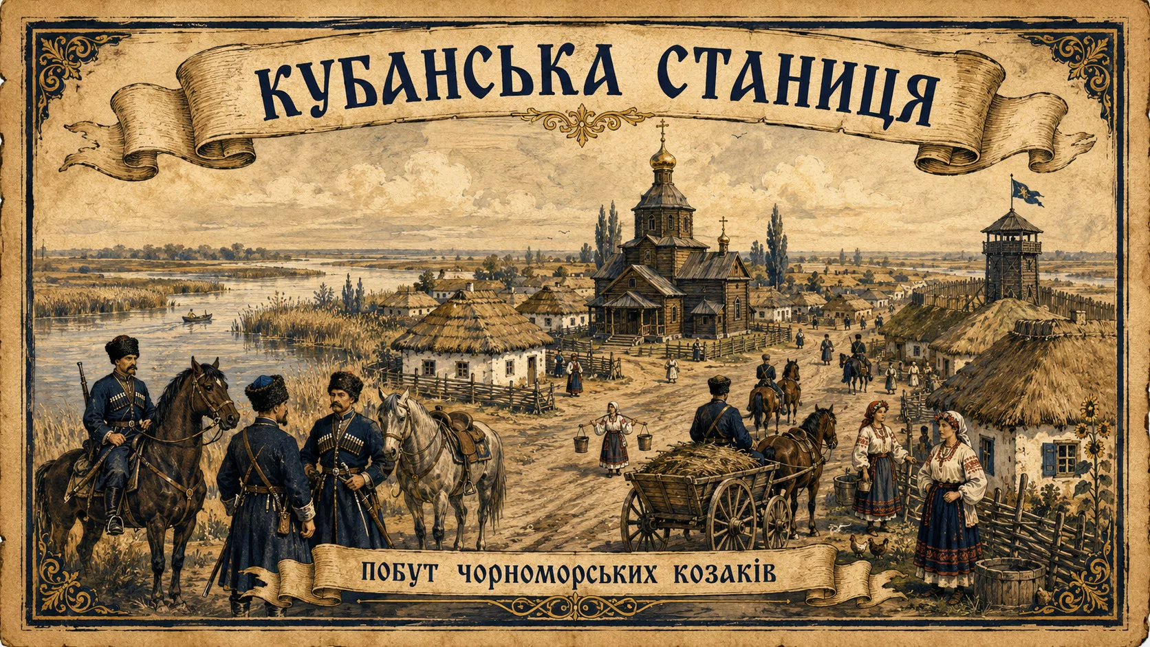 Кубанська козацька станиця XIX століття