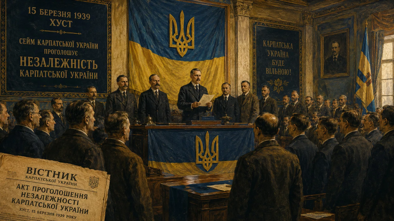 Проголошення незалежності Карпатської України 15 березня 1939