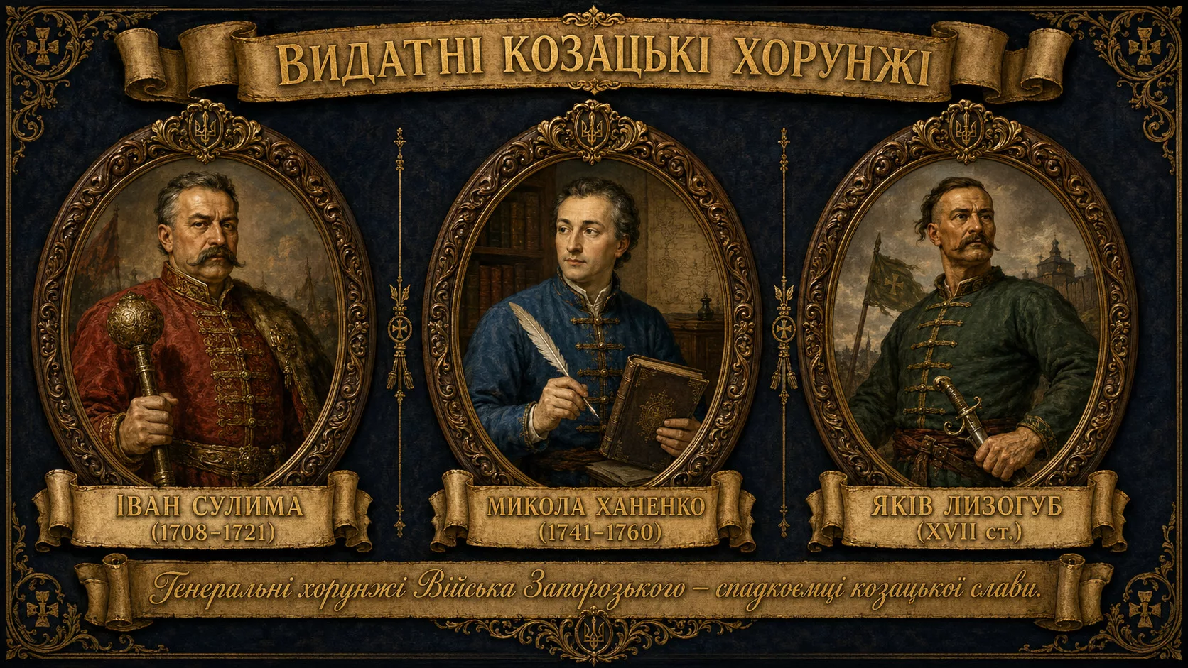 Видатні козацькі хорунжі XVII-XVIII століть