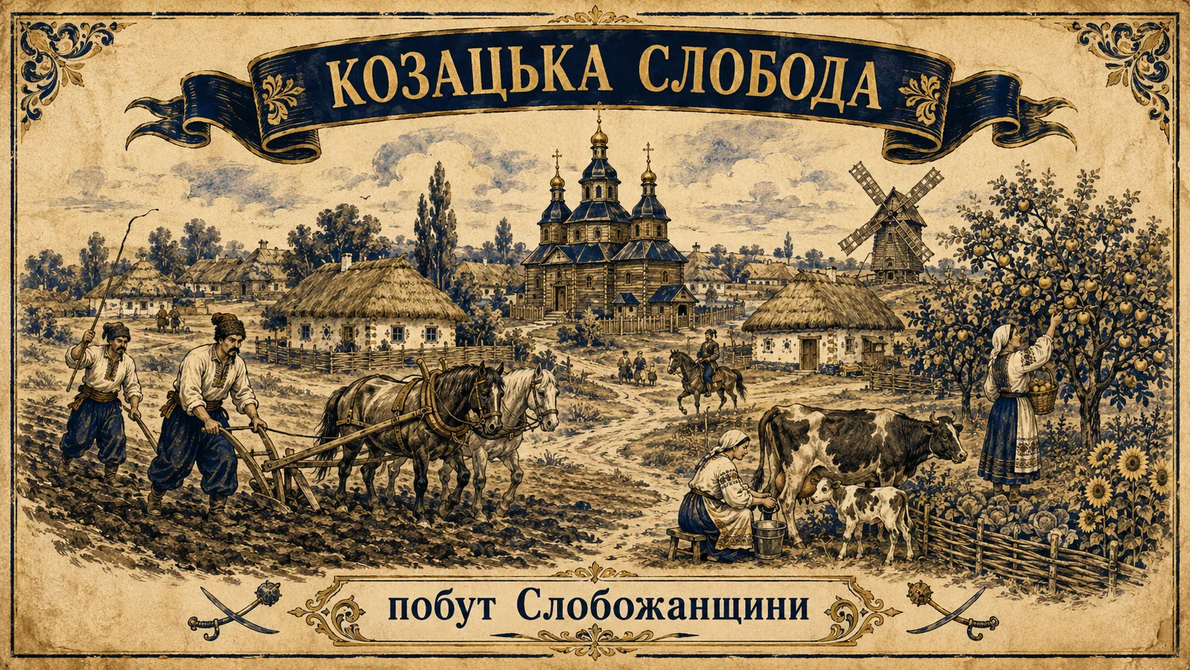 Слобідське козацьке поселення XVIII століття