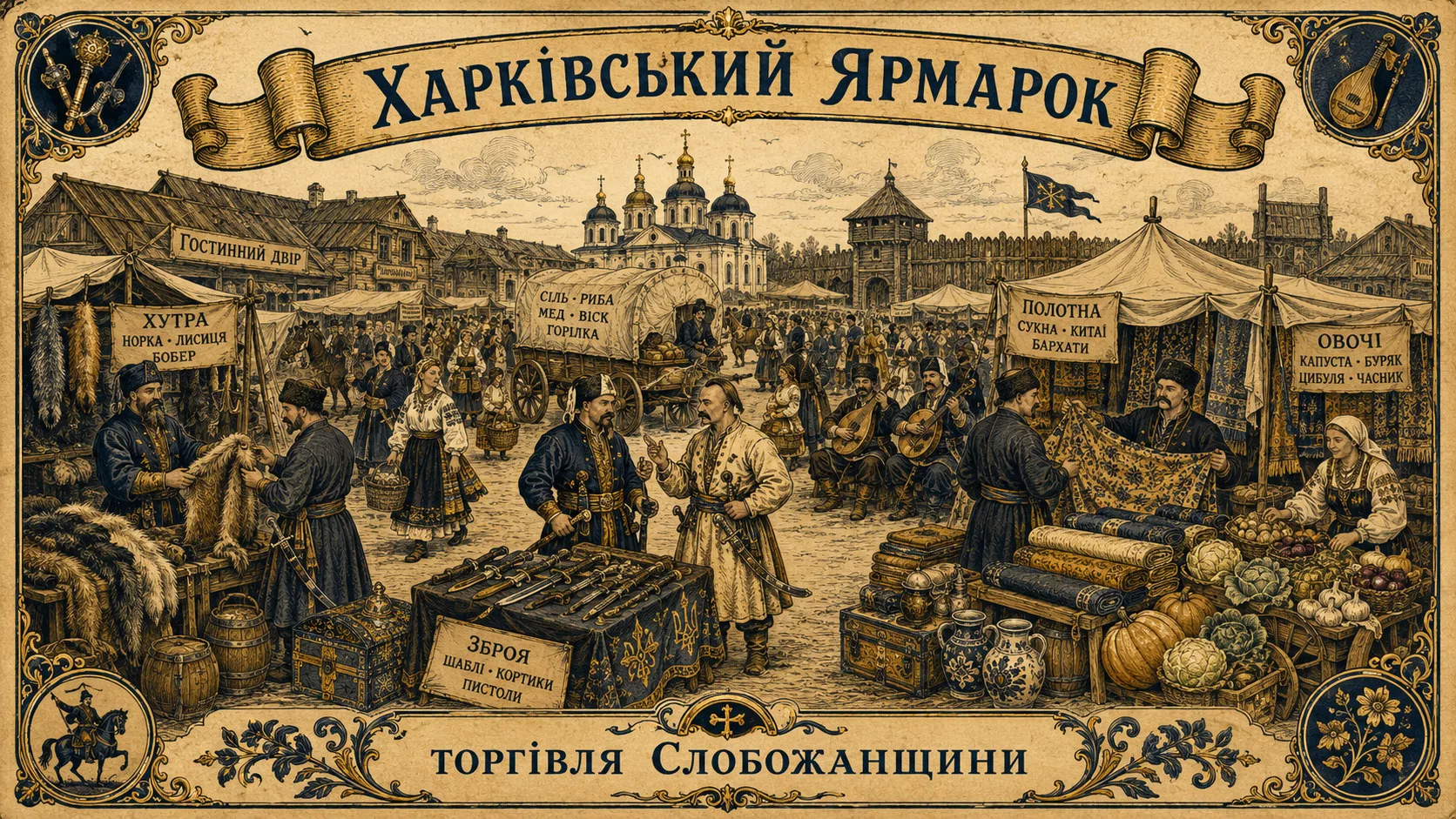 Харківський козацький ярмарок XVIII століття