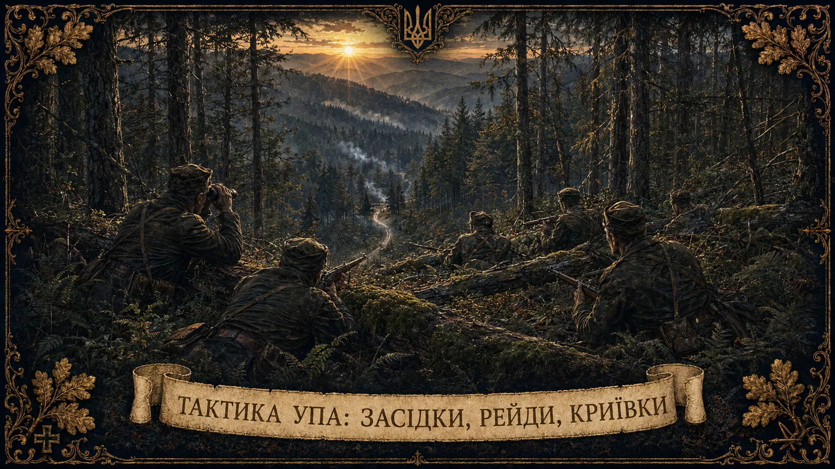 Тактика засідок УПА в карпатському лісі