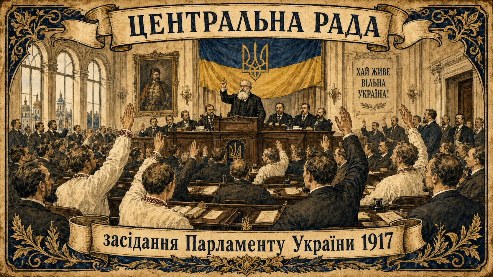 Засідання Української Центральної Ради в Києві 1917